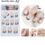 24 Pieces/Box Designed Press on Nails Square Shape Fake Nails 10 Sizes Nail Adhesives Included Full Cover Artificial Nails (A12 1 Box)