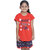 Kid Kupboard Cotton Girls T-Shirt and Short Set, Multicolor, Half-Sleeves, 7-8 Years KIDS6796