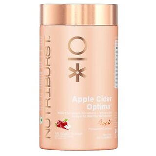 Nutriburst Apple Cider Gummies For Healthy Metabolism Chromium Picolinate Vitamin B6 Gummies Immune Support Natural DetoxEnergize with Apple's Metabolic Magic (60 Gummy)