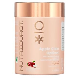 Nutriburst Apple Cider Gummies For Healthy Metabolism Chromium Picolinate Vitamin B6 Gummies Immune Support  Natural DetoxEnergize with Apple's Metabolic Magic (30 Gummy)