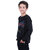 Kid Kupboard Cotton Boys Sweatshirt, Black, Full-Sleeves, 7-8 Years KIDS6814