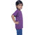Kid Kupboard Cotton Girls T-Shirt, Purple, Half-Sleeves, 5-6 Years KIDS6810