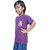 Kid Kupboard Cotton Girls T-Shirt, Purple, Half-Sleeves, 5-6 Years KIDS6810