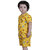 Kid Kupboard Cotton Baby Girls T-Shirt and Short Set, Yellow, Half-Sleeves, 3-4 Years KIDS6816