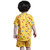 Kid Kupboard Cotton Baby Girls T-Shirt and Short Set, Yellow, Half-Sleeves, 3-4 Years KIDS6816