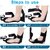 Yoga Straps for Stretching Working Out, Foot & Leg Stretcher Non-Elastic Stretch Bands Equipment with Multi-Loop for Physical Therapy, Pilates, Dance & Gymnastics