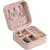 Mini Jewelry Travel Case, PU Leather Organizer Box, Small Portable Jewellery Storage Holder for Womens Rings Earrings Ne