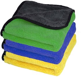 (Pack of 1 Piece) Multipurpose Microfiber Cleaning Cloth 400GSM (30 X 40cm) Assorted Color