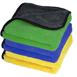 (Pack of 1 Piece) Multipurpose Microfiber Cleaning Cloth 400GSM (30 X 40cm) Assorted Color