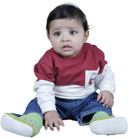 Kid Kupboard Cotton Baby Boys Sweatshirt, Multicolor, Full-Sleeves, 9-12 Months KIDS6860
