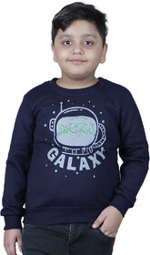 Kid Kupboard Cotton Boys Sweatshirt, Dark Blue, Full-Sleeves, 7-8 Years KIDS6862