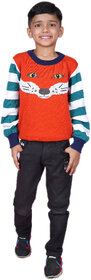 Kid Kupboard Cotton Boys Sweatshirt, Multicolor, Full-Sleeves, 8-9 Years KIDS6863