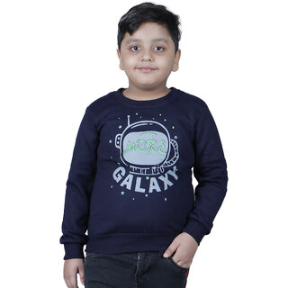 Kid Kupboard Cotton Boys Sweatshirt, Dark Blue, Full-Sleeves, 7-8 Years KIDS6862