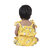 Kid Kupboard Cotton Baby Girls Jumpsuit, Yellow, Sleeveless, 9-12 Months KIDS6830
