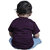 Kid Kupboard Cotton Baby Boys T-Shirt, Dark Purple, Half-Sleeves, 9-12 Months KIDS6836