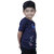 Kid Kupboard Cotton Baby Boys T-Shirt, Dark Blue, Half-Sleeves, 4-5 Years KIDS6838