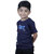 Kid Kupboard Cotton Baby Boys T-Shirt, Dark Blue, Half-Sleeves, 4-5 Years KIDS6838
