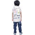 Kid Kupboard Cotton Boys T-Shirt, White, Half-Sleeves, 6-7 Years KIDS6845