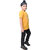 Kid Kupboard Cotton Boys T-Shirt, Yellow, Half-Sleeves, 7-8 Years KIDS6847