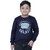 Kid Kupboard Cotton Boys Sweatshirt, Dark Blue, Full-Sleeves, 7-8 Years KIDS6862