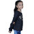 Kid Kupboard Cotton Girls Sweatshirt, Dark Blue, Full-Sleeves, 8-9 Years KIDS6870