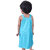 Kid Kupboard Cotton Baby Girls A-Line Frock, Light Blue, Sleeveless, 3-4 Years KIDS6875