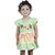 Kid Kupboard Cotton Baby Girls A-Line Frock, Light Green, Half-Sleeves, 3-4 Years KIDS6877