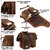WILD HOOK Genuine Leather Messenger Bag