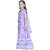 Kid Kupboard Cotton Girls Lehanga, Choli and Dupatta Set, Purple, Sleeveless, 6-7 Years KIDS6888