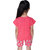 Kid Kupboard Cotton Girls T-Shirt and Short Set, Pink, Half-Sleeves, 6-7 Years KIDS6890
