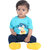 Kid Kupboard Cotton Baby Boys T-Shirt, Light Blue, Half-Sleeves, 9-12 Months KIDS6897