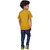 Kid Kupboard Cotton Boys T-Shirt, Dark Yellow, Half-Sleeves, 6-7 Years KIDS6903
