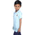 Kid Kupboard Cotton Boys T-Shirt, Light Blue, Half-Sleeves, 7-8 Years KIDS6908