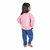 Kid Kupboard Cotton Girls Sweatshirt, Light Pink, Full-Sleeves, 5-6 Years KIDS6931