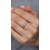 Simple 925 Sterling Silver Women Ring Fashion Blue and White Sapphire Wedding Engagement Party Jewelry Rings for Women