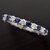 Simple 925 Sterling Silver Women Ring Fashion Blue and White Sapphire Wedding Engagement Party Jewelry Rings for Women