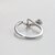 S925 silver small water droplets ring size adjustable Gift For Love