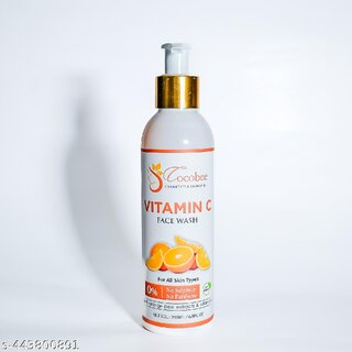 COCOBEE Vitamin C Face Wash - Pack of 1 (200ml)  Brightening  Refreshing Cleanser for Healthy Skin