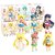 6pcs/set Sailor Moon Venus Uranus Tsukino Mercury Jupiter Cartoon Princess Dolls PVC Figure Toys