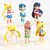 6pcs/set Sailor Moon Venus Uranus Tsukino Mercury Jupiter Cartoon Princess Dolls PVC Figure Toys