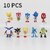 3 Style 10-18 Pcs/set Super Sonic Action Figure 5-7 Cm Anime Peripherals Model Doll  Children Birthday Gifts (12 PCS)