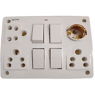 Combined Extension Box 4 Switch 3 Socket with holder