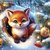 FIYO Fox DIY 5D Diamond Painting Full Drill with Number Kits Home and Kitchen Fashion Mosaic Diamond Painting Canvas Wall Decoration Gift Crafts for Adults and Kids(Size:Full Round 25x25/30x30/40x40/50x50cm)(Full Square 30x30/40x40/50x50cm)