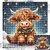 FIYO Cow DIY 5D Diamond Painting Full Drill with Number Kits Home and Kitchen Fashion Mosaic Diamond Painting Canvas Wall Decoration Gift Crafts for Adults and Kids(Size:Full Round 25x25/30x30/40x40/50x50cm)(Full Square 30x30/40x40/50x50cm)