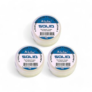 Al Hiba Solid Perfumed Body Cream - 10g (Pack Of 3)