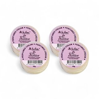 Al Hiba Chantor Premium Long Lasting Body Perfumed Cream - Pack Of 4 (10gm)