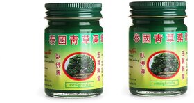 Movitronix  Phoyok Original Thai Balm Green 15G Pack Of 2- Thailand Product