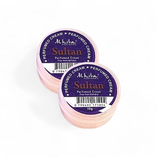Al Hiba Sultan Premium Long Lasting Body Perfumed Cream - Pack Of 2 (10gm)