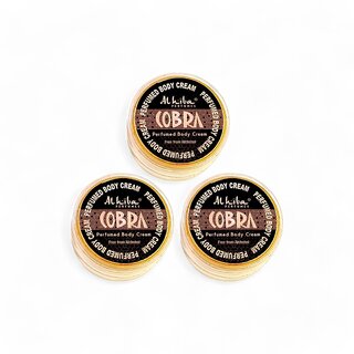 Al Hiba Cobra Perfumed Body Cream - 10g (Pack Of 3)