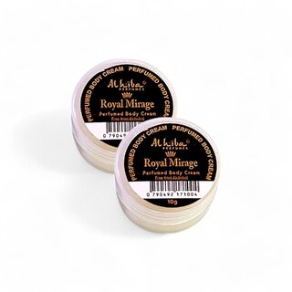 Al Hiba Royal Mirage Premium Long Lasting Body Perfumed Cream - Pack Of 2 (10gm)